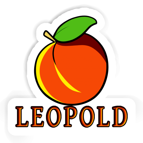 Apricot Sticker Leopold Notebook Image