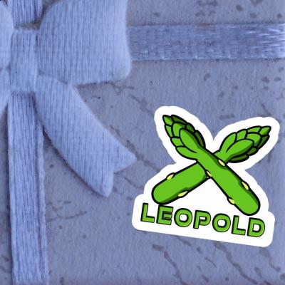 Sticker Leopold Asparagus Gift package Image