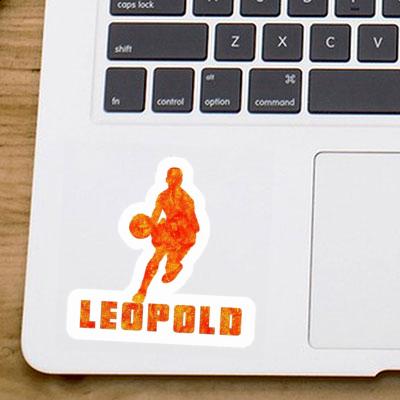 Leopold Autocollant Joueur de basket-ball Notebook Image