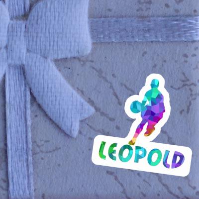 Autocollant Joueur de basket-ball Leopold Laptop Image