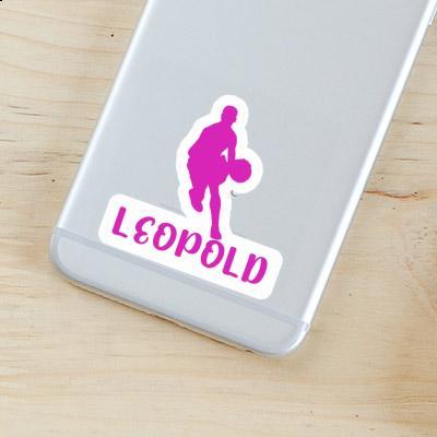 Sticker Leopold Basketballspieler Notebook Image