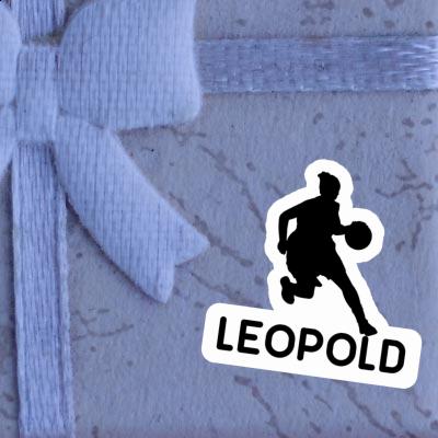 Sticker Leopold Basketballspielerin Notebook Image