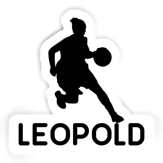 Autocollant Joueuse de basket-ball Leopold Image