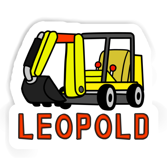 Mini-pelle Autocollant Leopold Laptop Image