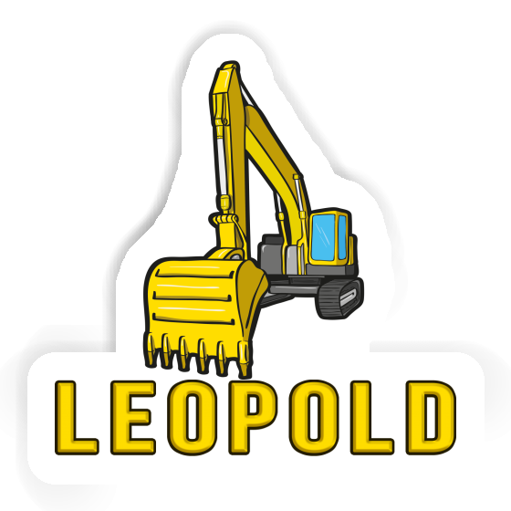 Sticker Excavator Leopold Image