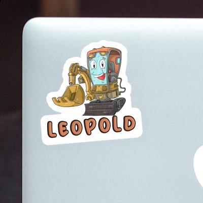 Leopold Sticker Excavator Laptop Image