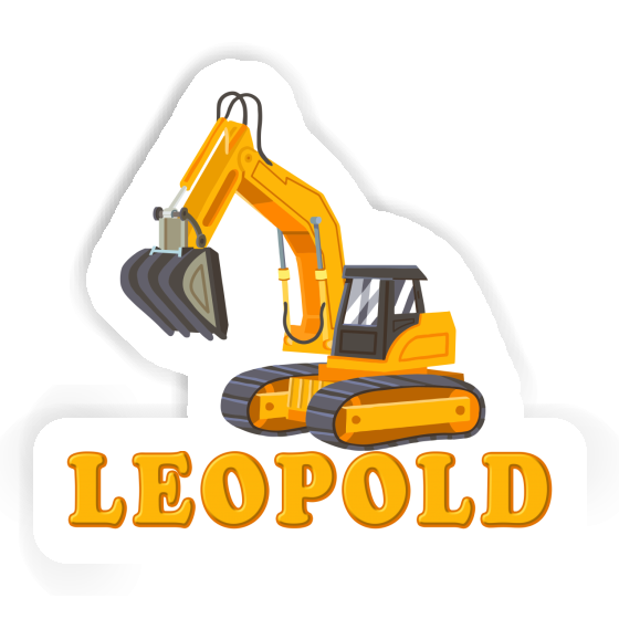 Sticker Leopold Excavator Laptop Image