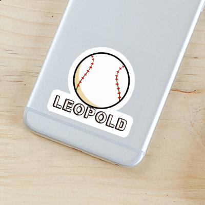 Autocollant Balle de baseball Leopold Laptop Image