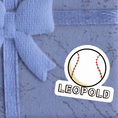 Leopold Sticker Baseball Ball Laptop Image