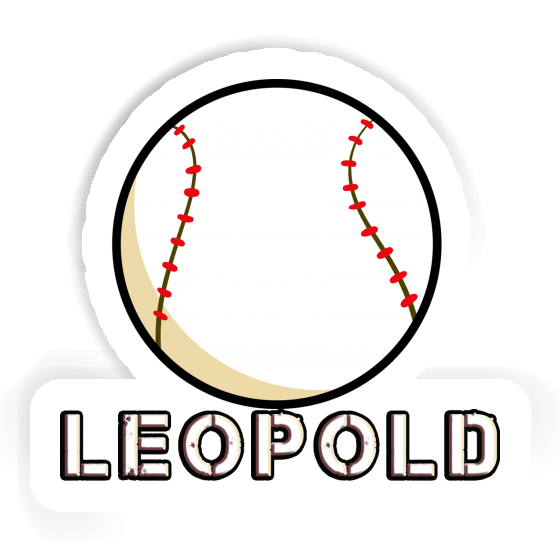 Leopold Sticker Baseball Ball Image