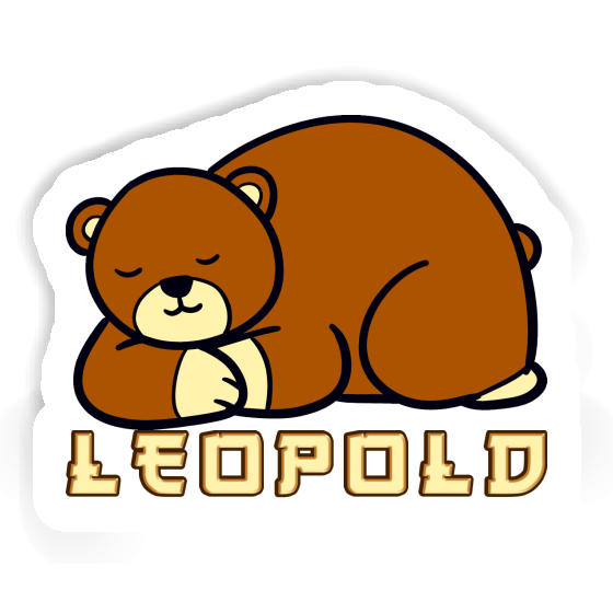 Leopold Sticker Bär Laptop Image