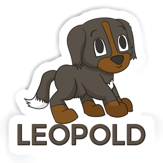 Mountain Dog Sticker Leopold Image