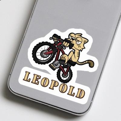 Leopold Sticker Bike Cat Laptop Image