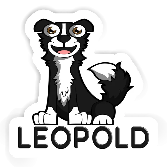 Leopold Sticker Collie Notebook Image