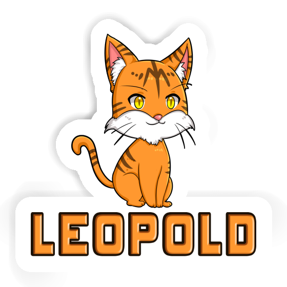 Leopold Sticker Kitten Notebook Image