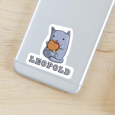 Leopold Autocollant Chat Notebook Image