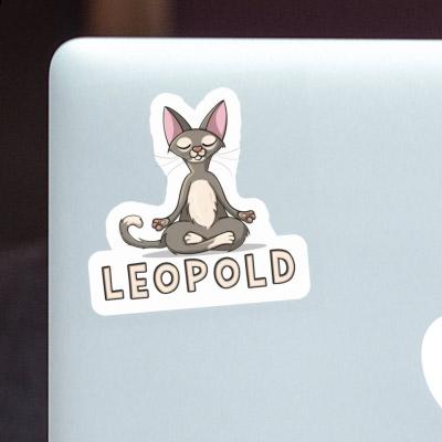 Yoga Cat Sticker Leopold Gift package Image