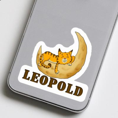 Sticker Leopold Katze Image