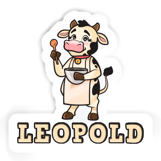 Vache Autocollant Leopold Gift package Image