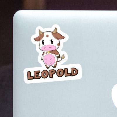 Sticker Leopold Cow Laptop Image