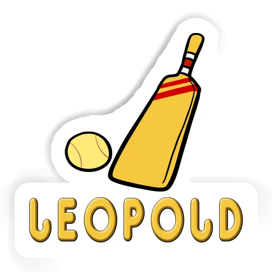 Leopold Sticker Cricket Bat Gift package Image