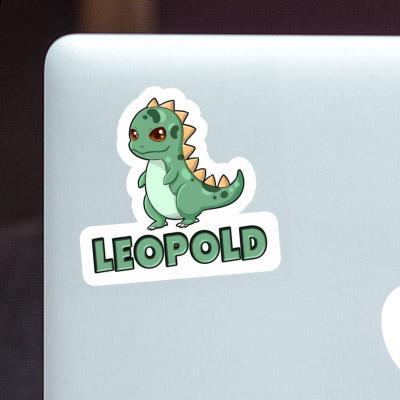 Dino Sticker Leopold Laptop Image