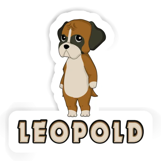 Leopold Sticker Deutscher Boxer Gift package Image