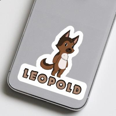 Sticker Leopold German Sheperd Laptop Image