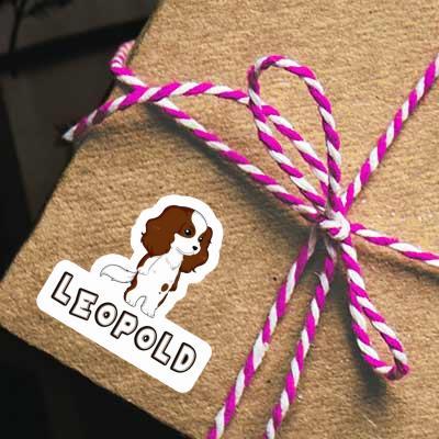 Sticker Leopold Cavalier King Charles Spaniel Gift package Image