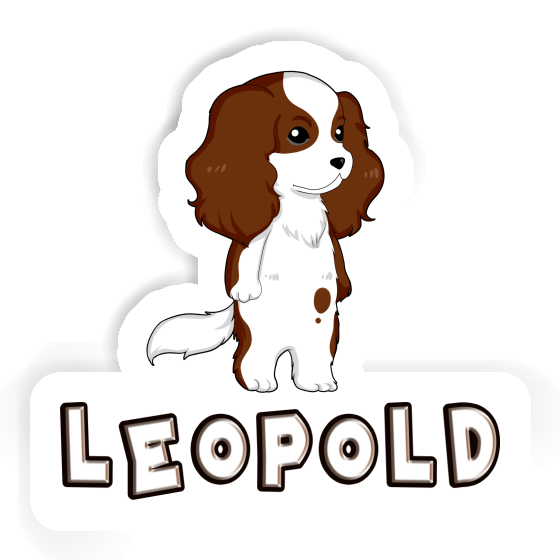 Sticker Leopold Cavalier King Charles Spaniel Notebook Image