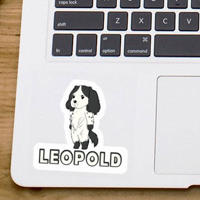 English Cocker Spaniel Sticker Leopold Laptop Image