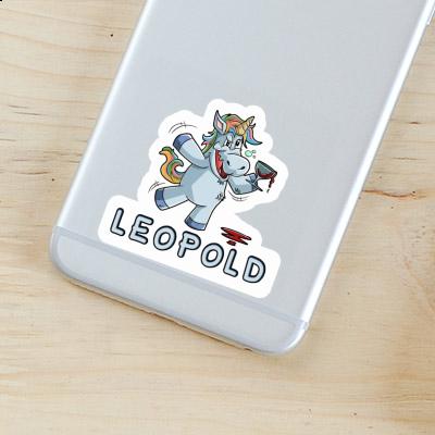 Sticker Wine Unicorn Leopold Notebook Image