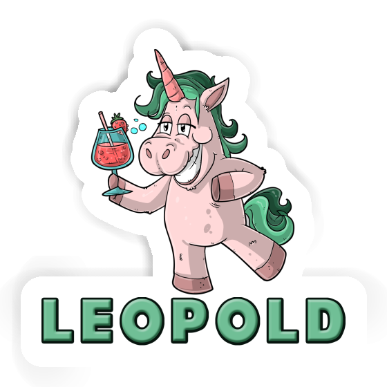 Autocollant Leopold Licorne festive Laptop Image