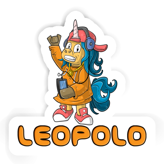 Leopold Aufkleber Hip-Hop Einhorn Gift package Image