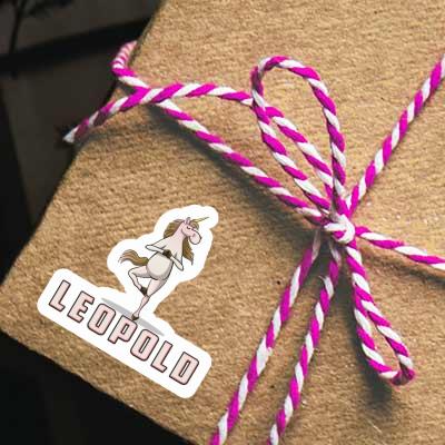 Aufkleber Leopold Yoga-Einhorn Gift package Image