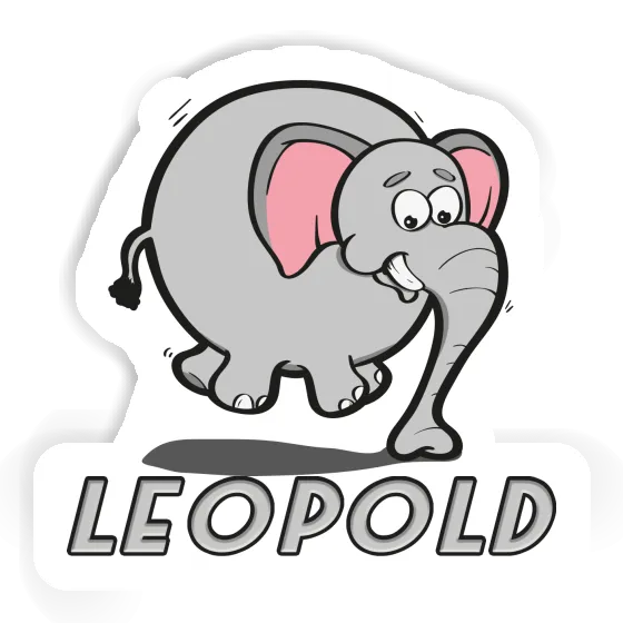 Sticker Leopold Elephant Laptop Image