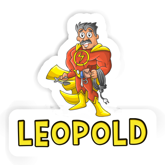 Sticker Leopold Electrician Image