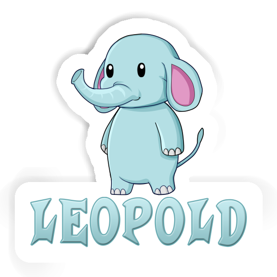 Autocollant Leopold Éléphant Image