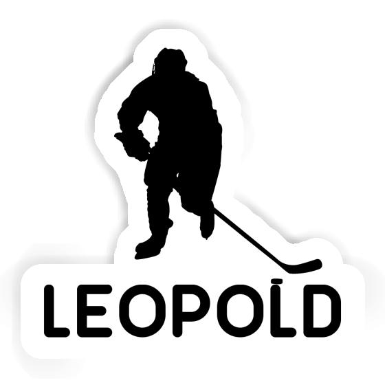 Leopold Sticker Hockey Player Laptop Image