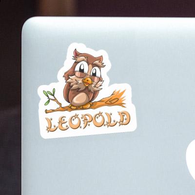 Sticker Leopold Owl Gift package Image