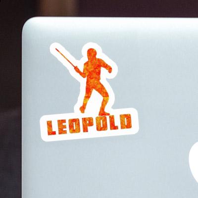 Sticker Fencer Leopold Laptop Image