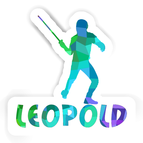 Fencer Sticker Leopold Notebook Image