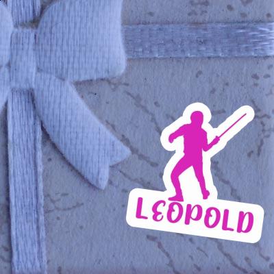 Leopold Sticker Fencer Laptop Image