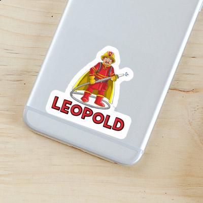 Sticker Leopold Firefighter Image