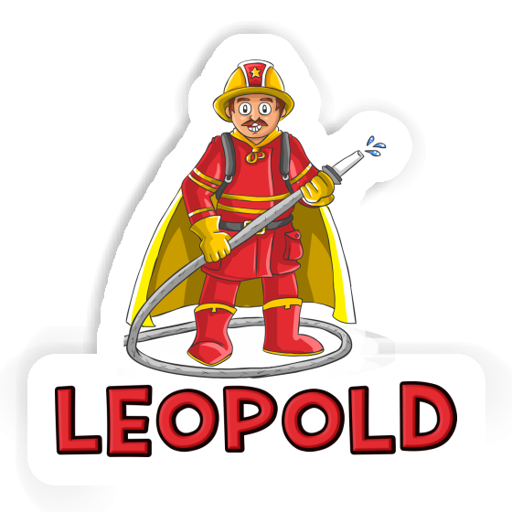 Sticker Leopold Firefighter Gift package Image