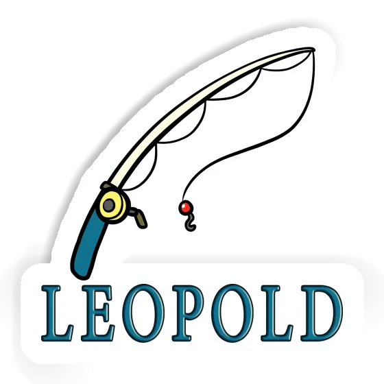 Canne à pêche Autocollant Leopold Image