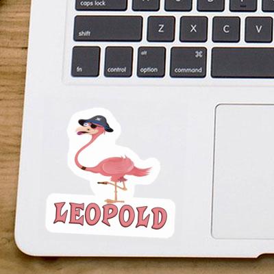 Sticker Leopold Flamingo Notebook Image