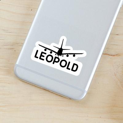 Sticker Airplane Leopold Gift package Image