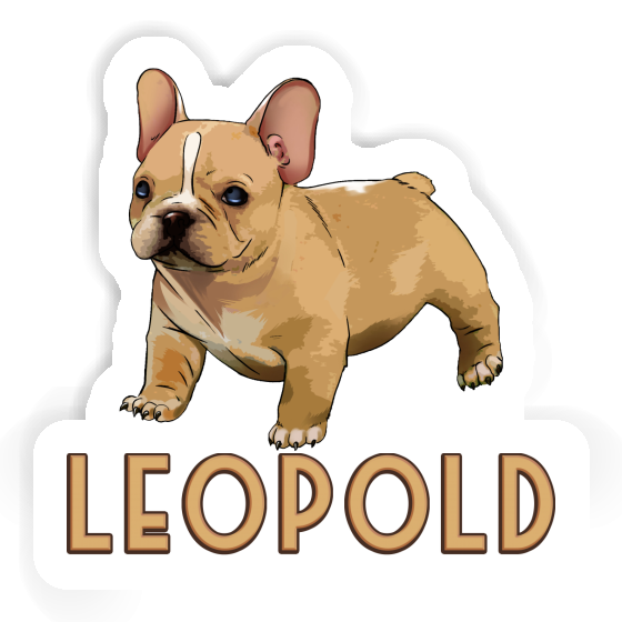 Autocollant Bouledogue Leopold Laptop Image