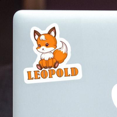 Sticker Leopold Sitting Fox Image